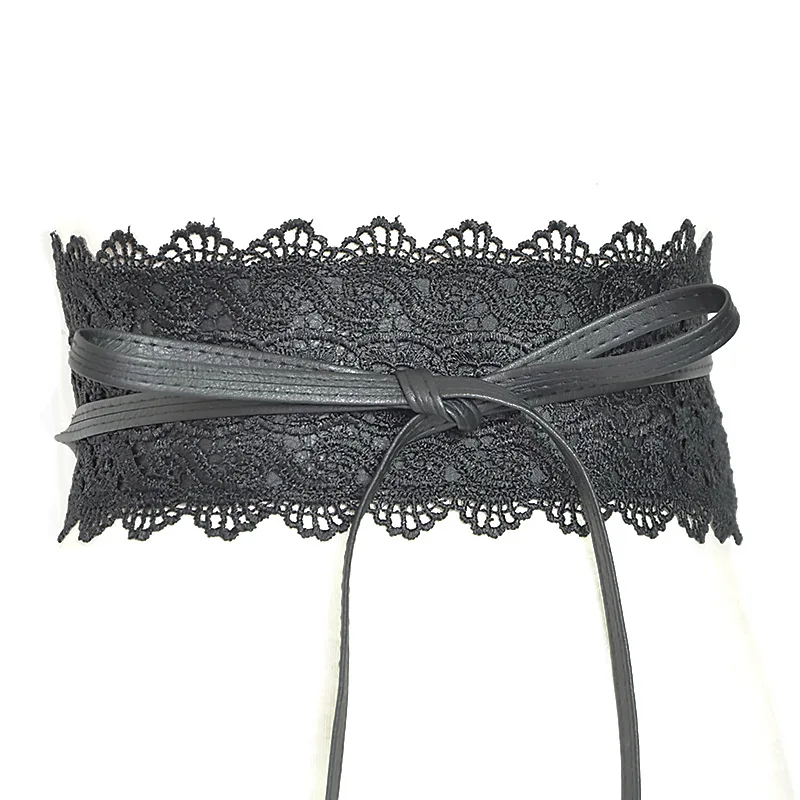 

2021 Women's Multicolor Optional Wide Waist Lace Lace Decoration Wide Belt Women's Belt