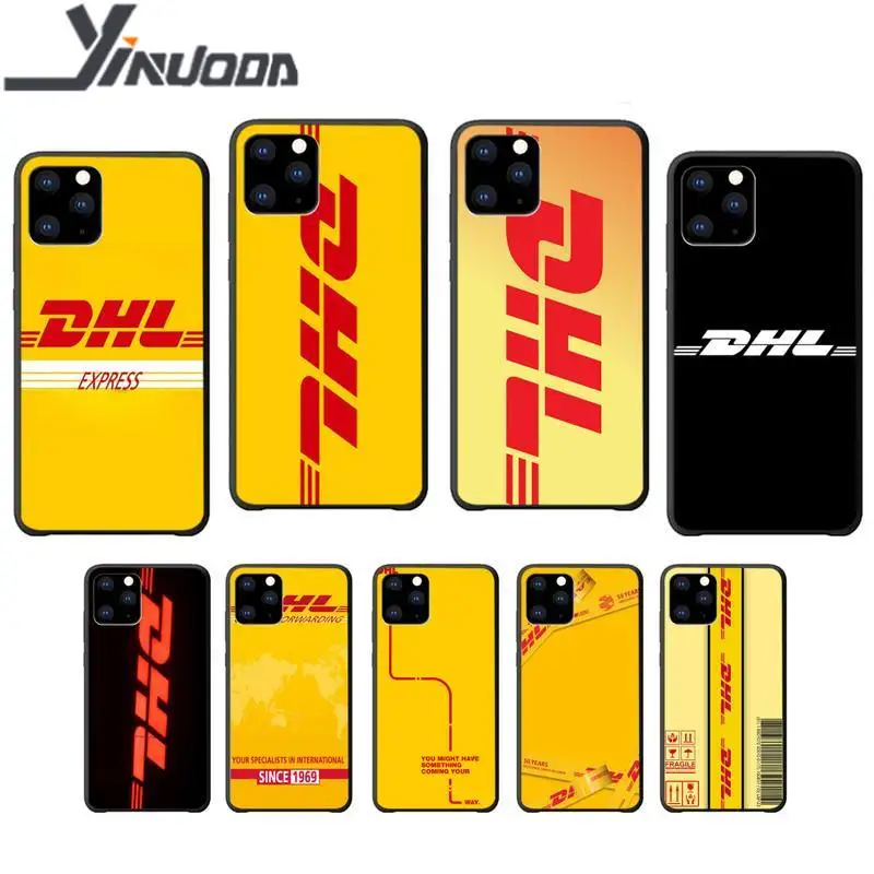 Yinuoda DHL мягкий черный чехол для телефона funda iphone 5s se 2020 6 6s 7 8 plus x xs max xr 11 pro