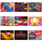 DIY 3D круглая Алмазная мозаика Алмазная вышивка камни в форме ромба diamant Даймонд набор алмазов для создания картины 5D крест стежка homefun фантазия