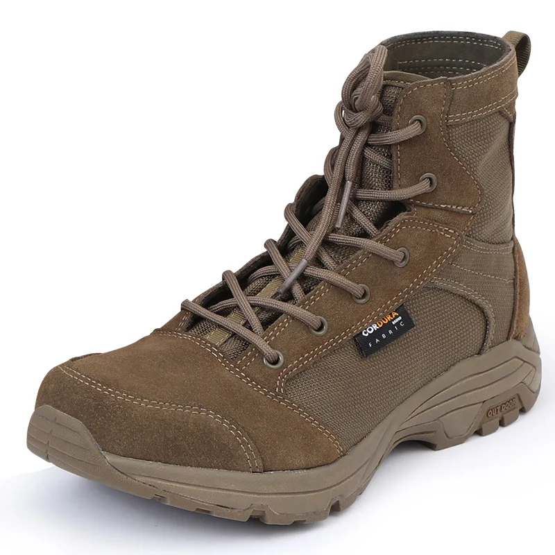 

Tactical Combat Boots Army Fans Men's High-top Training Desert Military Boots Outdoor Non-slip Wear-resisting Hiking Shoes