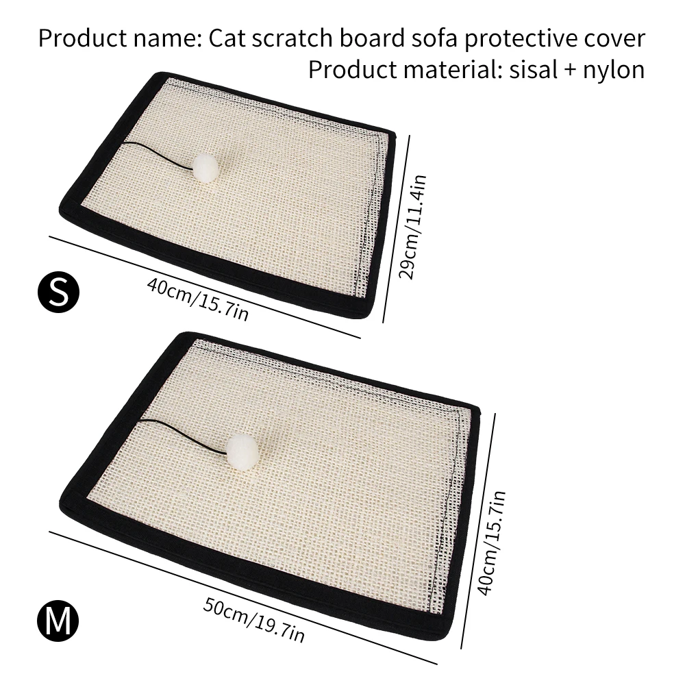 

Kitten Scratcher Board Pad Sisal Mat Board Cat Scratch For Sharpen Nails Scraper Claw Care Product Scratcher Paw Pad Supplies