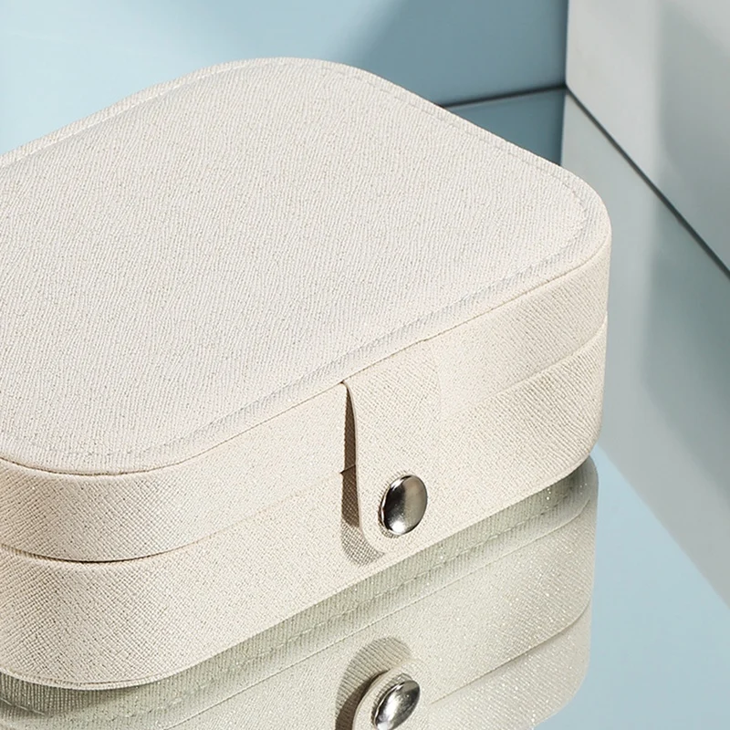 

Portable Travel PU Leather Jewelry Storage Box Storage Bag Earrings Necklace Ring Jewelry Box