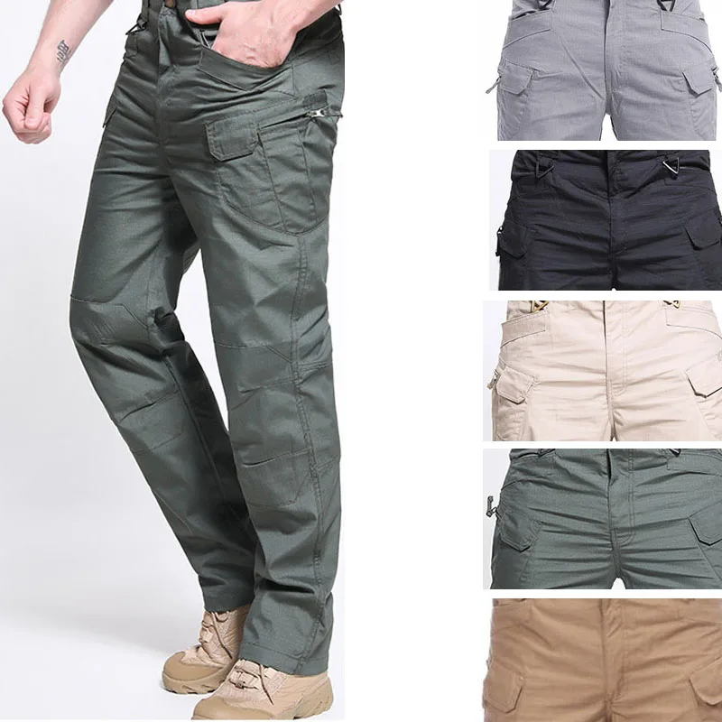 Новинка модные мужские тактические штаны несколько карманов эластичные военные