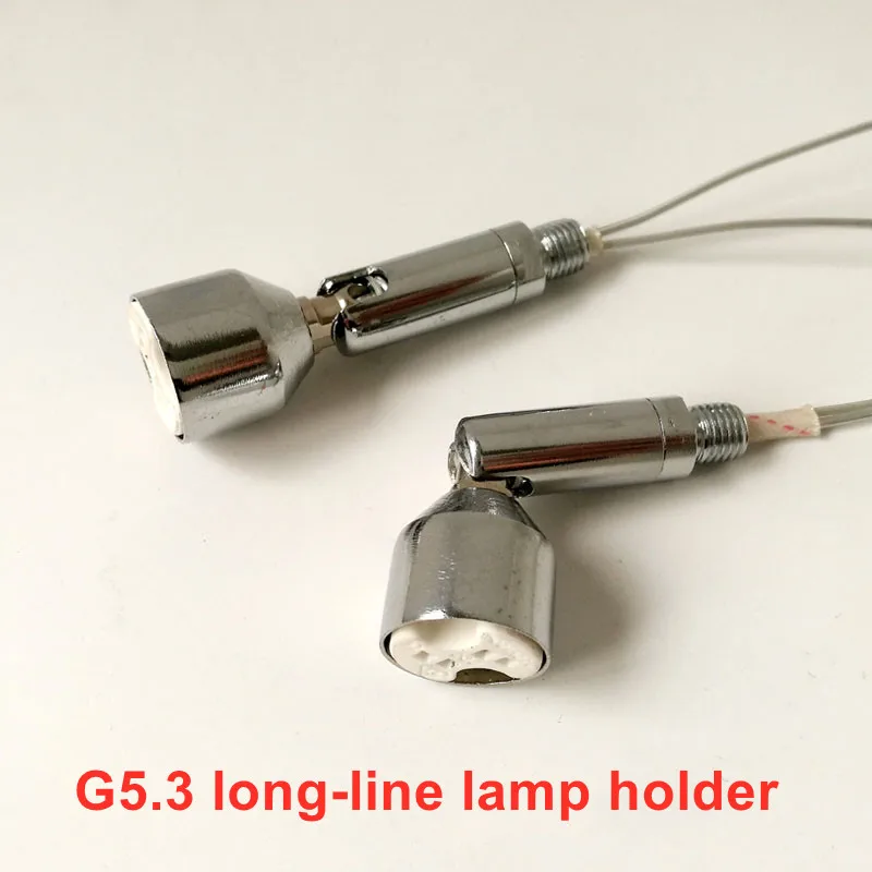 2 шт./лот G5.3 длинная линия держатель лампы G4 MR11 MR16 керамический цоколь