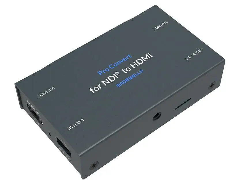 Декодер NDI Профессиональный преобразователь в HDMI декодирование до 2K60fps|Теле- и