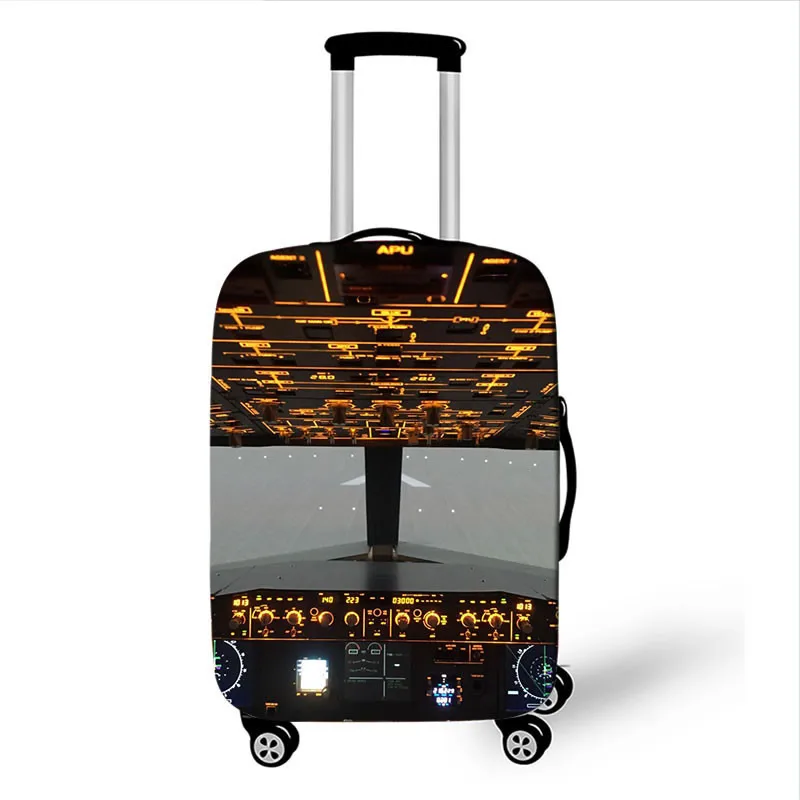 Креативный багаж для самолета защитный чехол накладка аксессуары для путешествий водонепроницаемый утолщенный Эластичный Чемодан сундук Чехол 18-32 дюймов XL