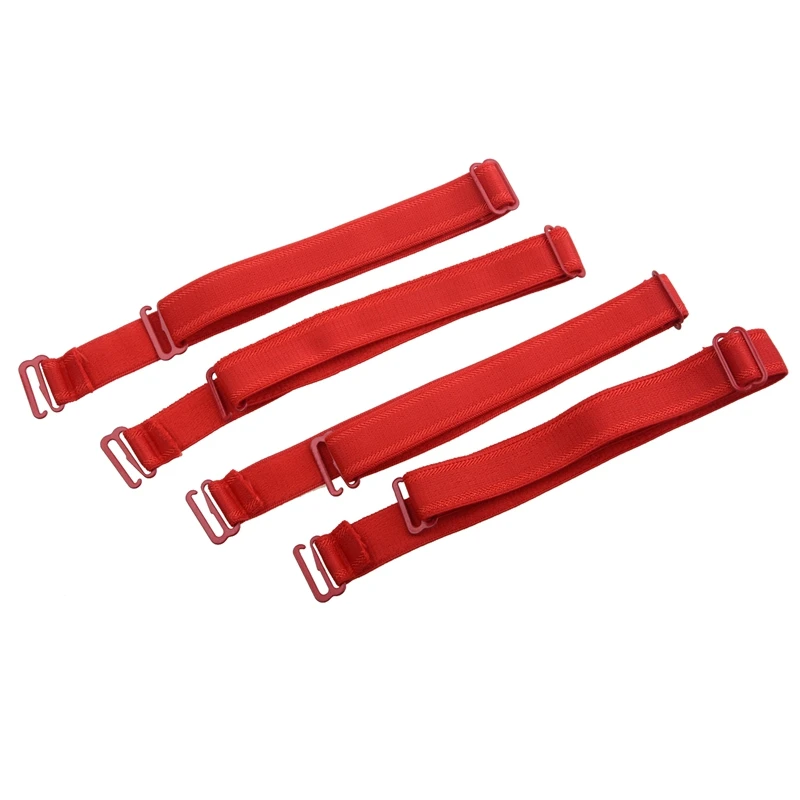 2 Pcs Detachable Red Bra Adjustable Elastic Soft Shoulder Strap | Женская одежда