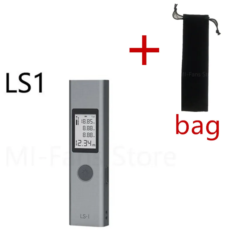 LS1 add bag В Xiaomi Duka 40 м лазерный дальномер LS-P USB флэш зарядка дальномер высокая точность измерения дальномер - Цвет: LS1 add bag