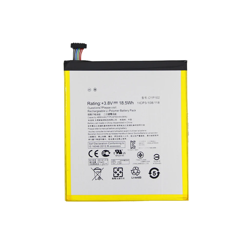 100% оригинальный новый аккумулятор C11P1502 для ASUS ZenPad 10 Z300C Z300CL Z300CG 4890 мАч в наличии