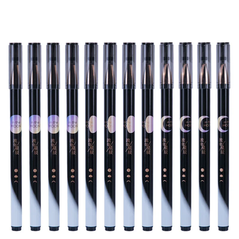 

0.5mm 3pcs Cool Stationery Gel Pens Stationary School Office Writing Students Supplies Stationery Needle Point Gel Pen