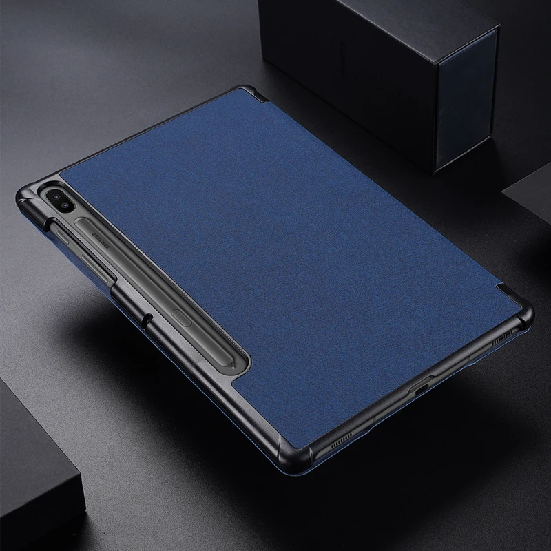Dux Ducis тканевый кожаный чехол для Samsung Galaxy Tab S6 роскошный ультратонкая подставка откидная крышка для Samsung Galaxy Tab S6 10," Чехол