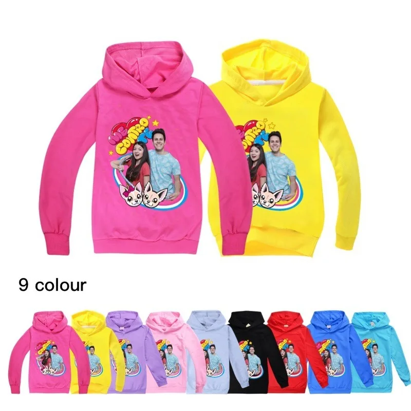 

2020 Autumn Fashion Cotton Me Contro Te Kids Oversized Hoodies Girl Sweatshirt Thin Cute Long Sleeves Children Baby Boy Clothes