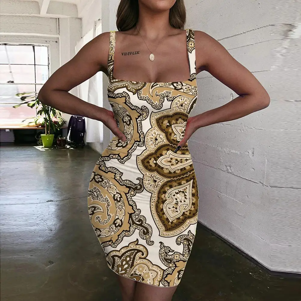 

KYKU Brand Flowers Dress Women Floral Ladies Dresses Art Vestido Sexy Harajuku 3d Print Womens Clothing Summer New Beach