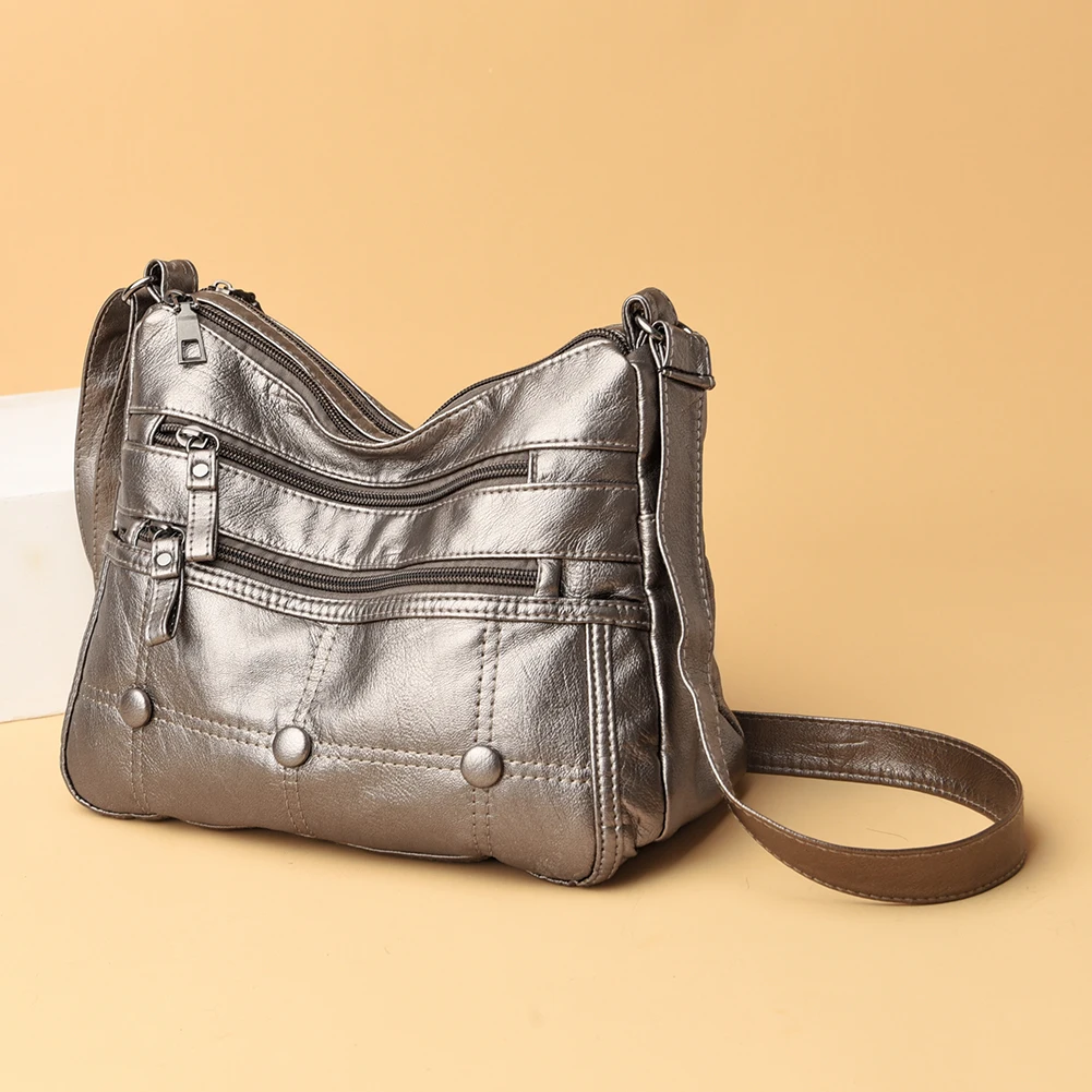 

Сумки через плечо для женщин, стильные дамские мессенджеры из искусственной кожи в стиле ретро, классические уличные маленькие сумочки на р...