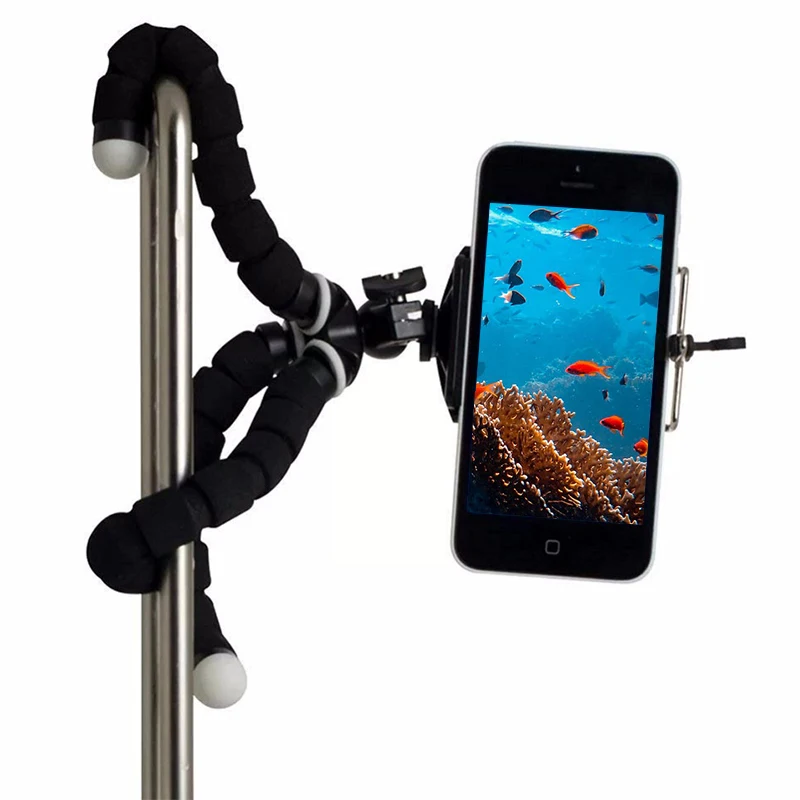 1pcs Mini Flexible Holder Sponge Octopus Tripod Bracket For Mobile Phone Camera Portable Stable Non-slip Selfie Stand Monopod |