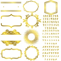 a z alphabets 0 9 numbers irregular frame hot foil plates for scrapbooking diy paper card making embossing craft new dies