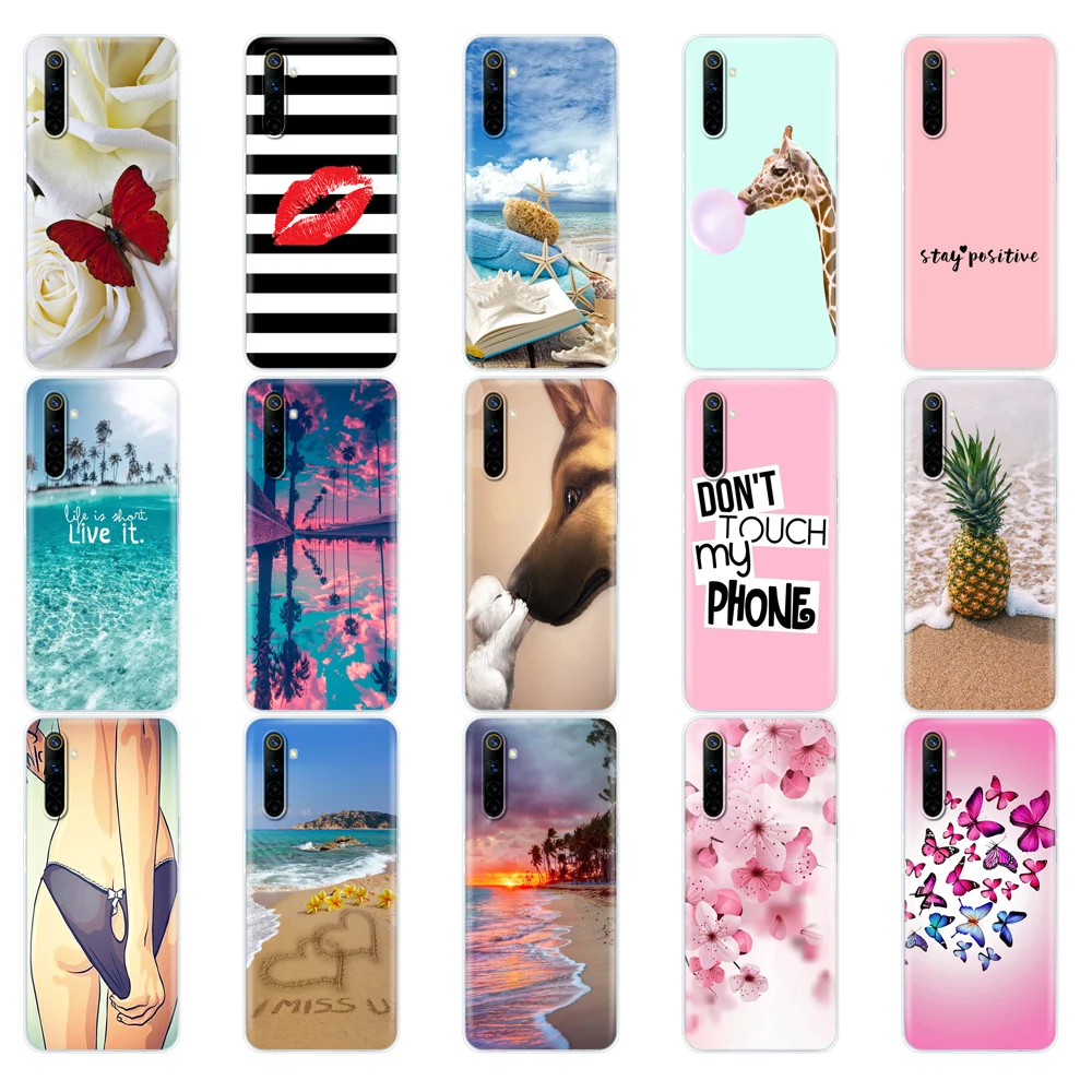 For Realme 6 Realme 6 Pro Realme 6s Realme 6i Case Silicon Soft TPU Back Phone Cover For OPPO Realme6 6Pro 6S 6i Bag Protective