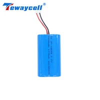 tewaycell rechargeable lithium ion 3 7v 18650 2p 4800mah battery pack with pcb and 10k ntc