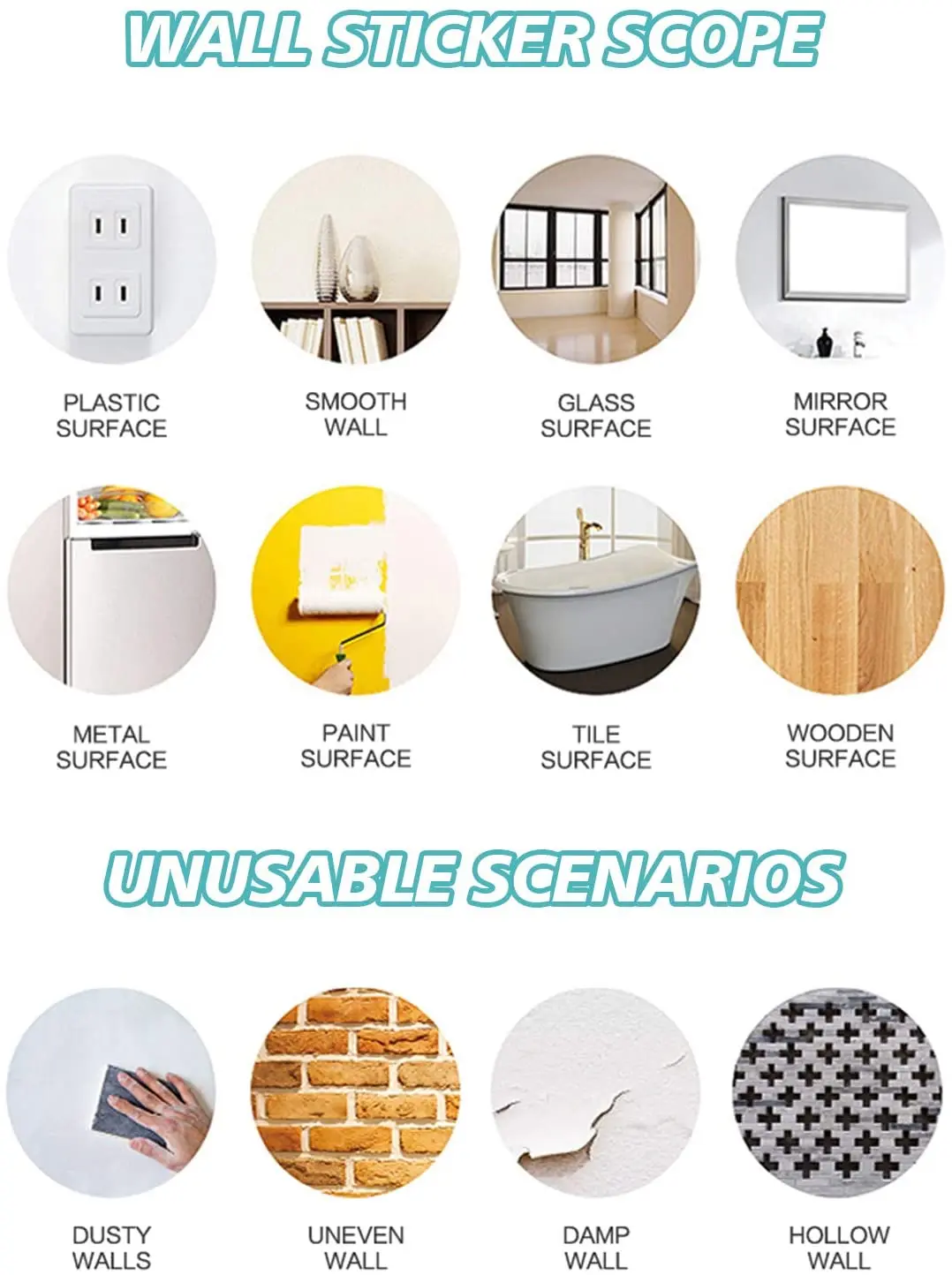 

Elephant Wall Art Sticker Kids Wall Decal Stickers Animal World Removable Wall Mural Decoration for Bathroom Nursery Bedroom