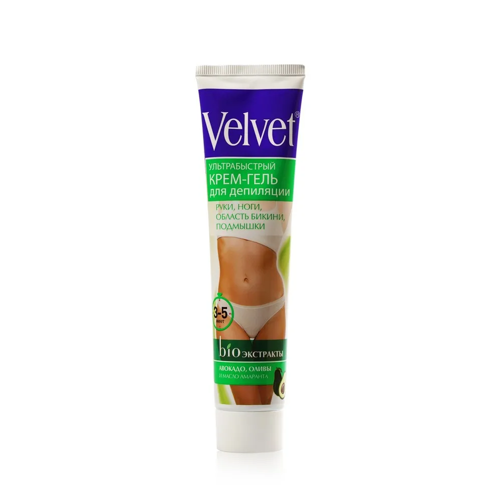 Hair Removal Cream Velvet 3122184 Beauty Health Shaving Ultra-fast depilatory Gel for bikini area 125ml |