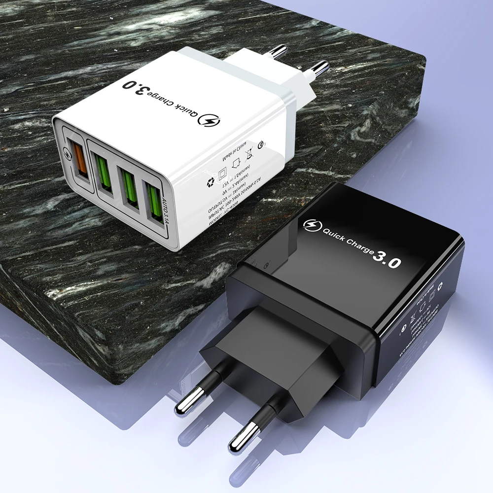 30 Вт Quick Charge 5V 3.1A QC 3 0 USB зарядное устройство для iPhone X 11pro Samsung A50 A30 Huawei Xiaomi Note 7 8