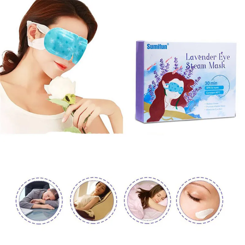 5 штук упак. Уход за глазами Лавандовый паровой наглазник маска для глаз