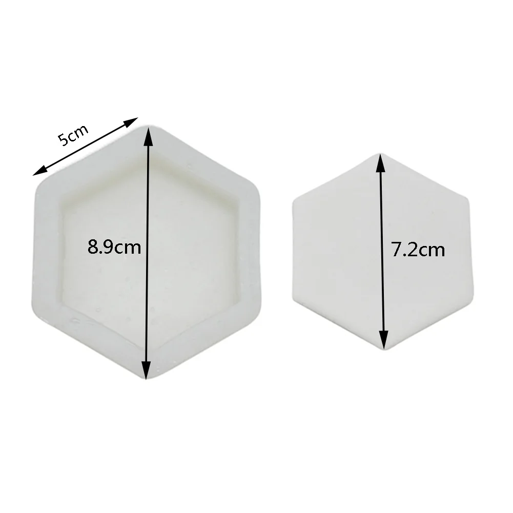 DIY силиконовая форма пластина Шестигранная цементная Фруктовая тарелка бетонная
