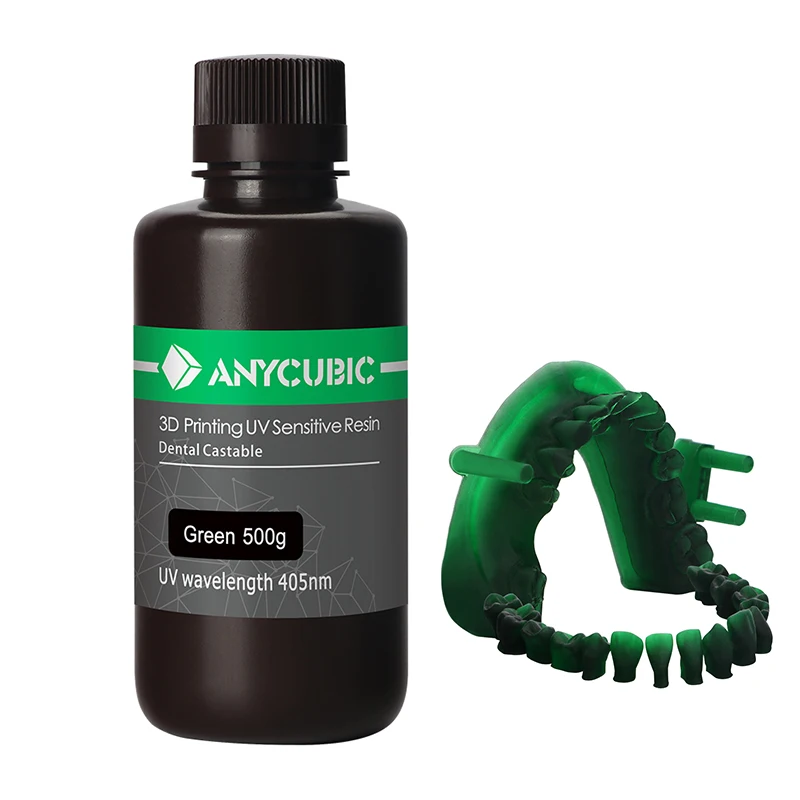 УФ смола ANYCUBIC зеленая Стоматологическая Смола/кожа стоматологическая