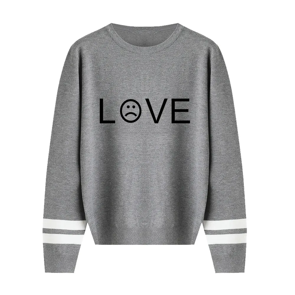 

Lil Peep Lovers Sweater Sweater Autumn O-neck Knitted New Listing Long Sleeves Sweater Fashion Print Quality Women Warm Pullover