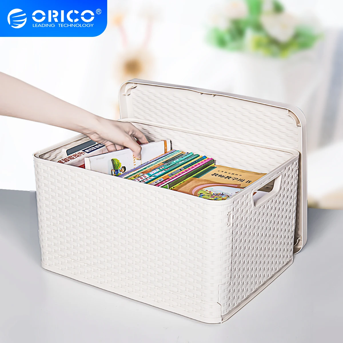 

ORICO Foldable Storage Book Document Storage Box Foldable Storage Box School Office Stationery Organizer Clothes Storage Box