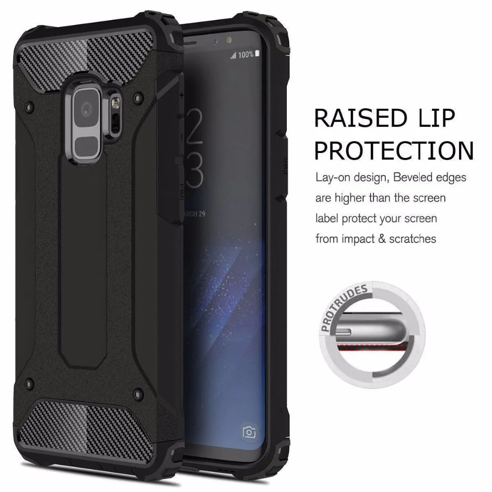 Роскошный Жесткий прочный защитный чехол для телефона для samsung Galaxy S10 S9 S8 плюс S7 S6 край S5 S10e противоударный защитный чехол
