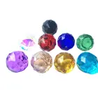 Хрустальная граненая люстра 20 мм, 100 шт.лот, разноцветные шарики, стеклянная сфера для бусин, занавесок, подвесок, ловцов солнца