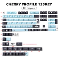 dye subbed mizu keycap de iso layout pbt germany keycaps for mx switch mechanical gaming keyboard cherry profile key cap135 keys