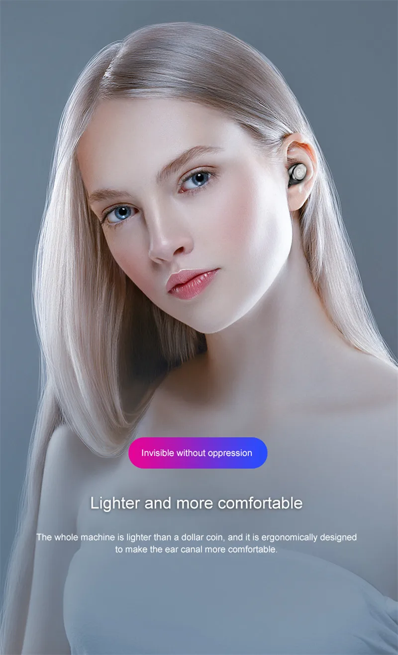 F9 TWS, беспроводные наушники, Bluetooth V5.0, спортивные наушники, светодиодный дисплей, 2000 мАч, внешний аккумулятор, микрофон