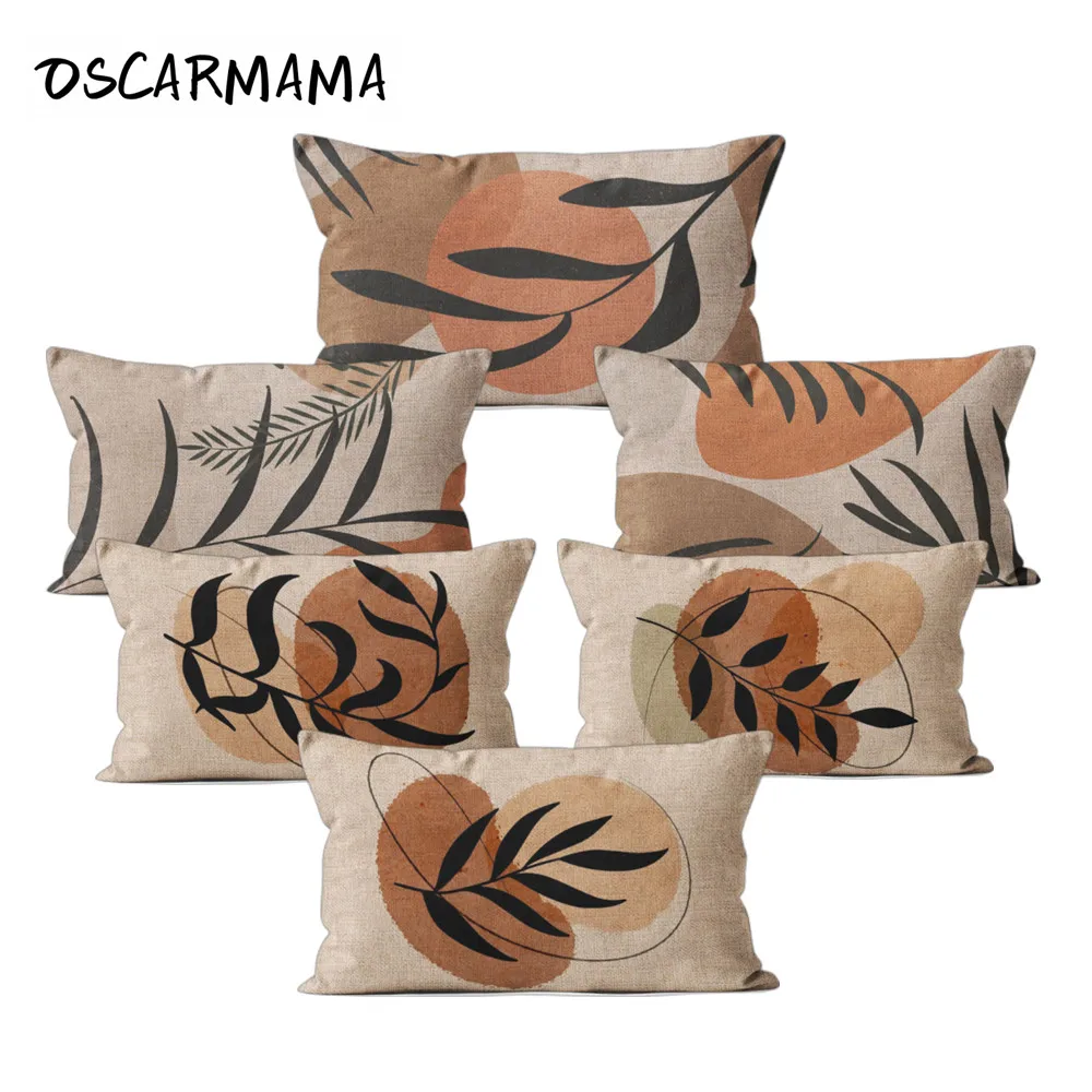 

Nordic African Classic Leaves Plant Modern Rectangular Cushion Cover Relleno Cojin 30x50 Pillow Case Bedroom Living Room Decor