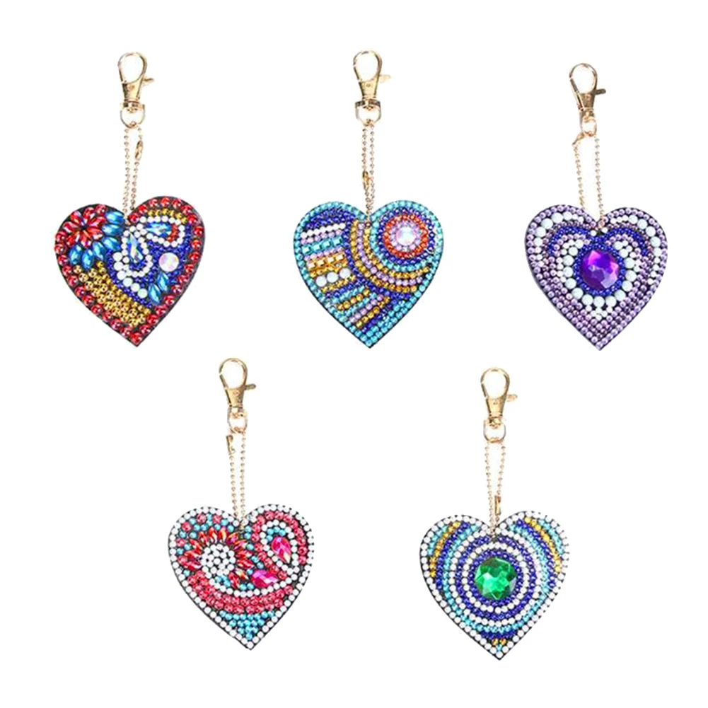 5 шт. бриллиантовая живопись брелок Бабочка сердце сделай сам полная мультиформа