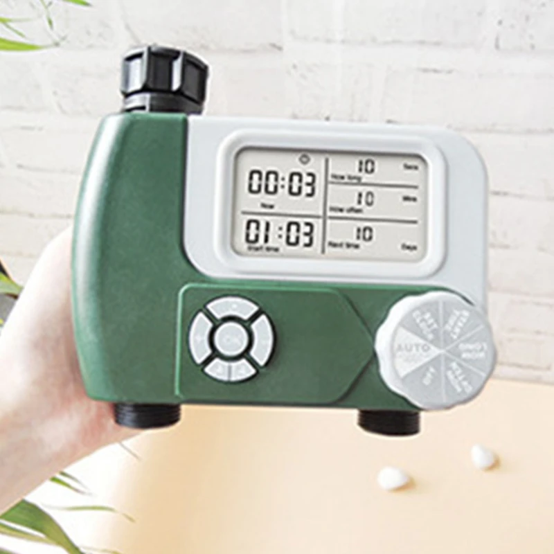 

Digital Hose Faucet Timer Automatic Watering Sprinkler System Programmable Irrigation Controller with 2 Outlet