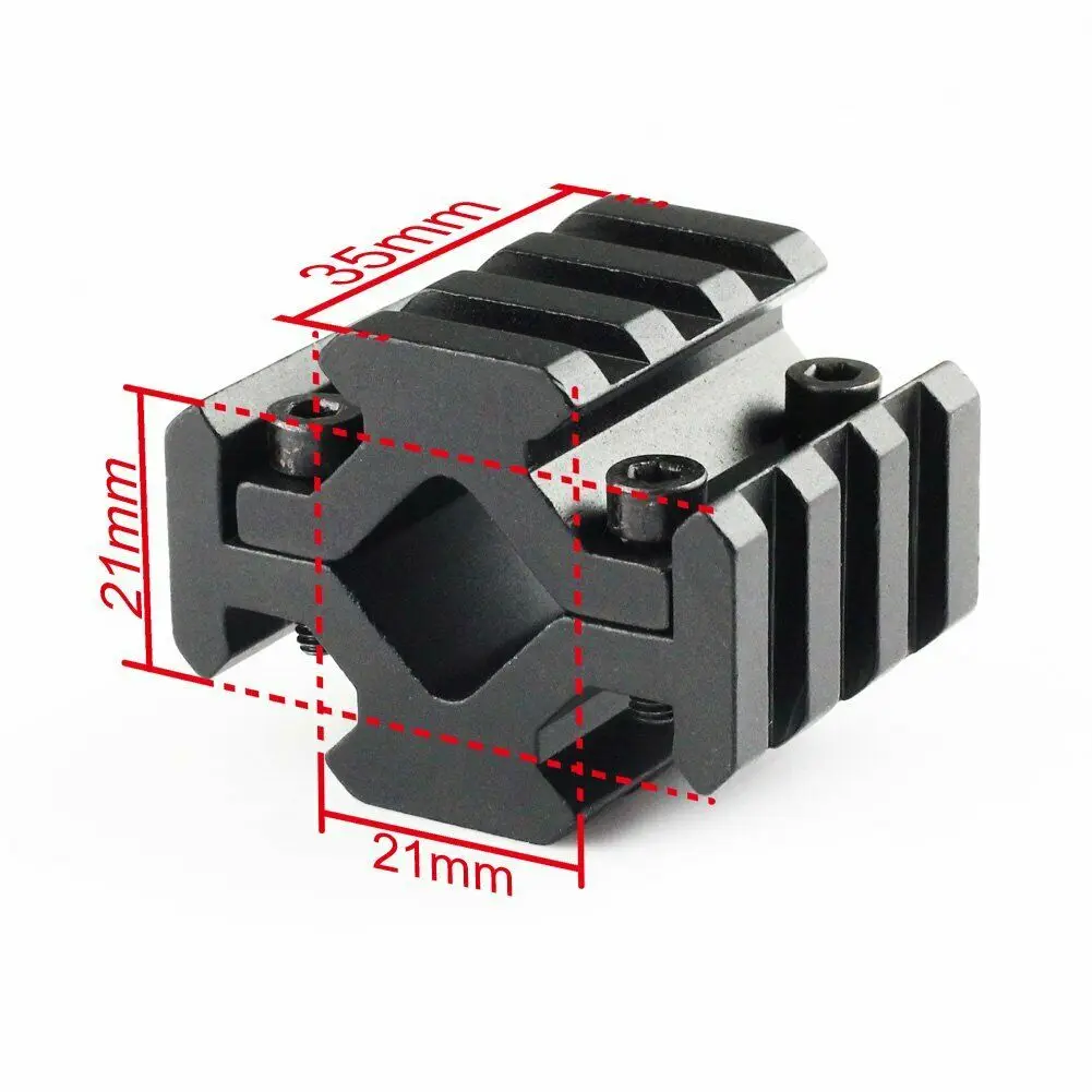 Универсальная 4-рельсовая направляющая 20 мм планка Пикатинни/Вивера с 3 слотами