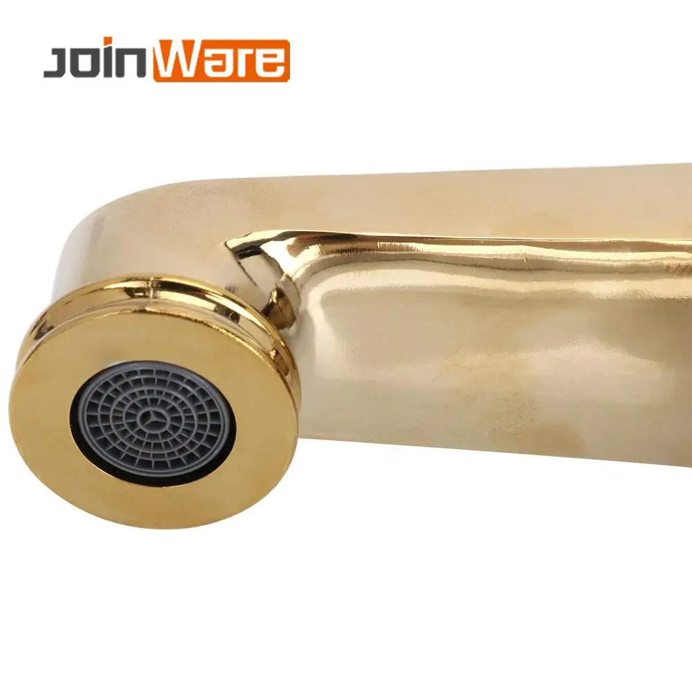 

Bathroom Basin Gold Faucet Brass with Crystal Body Tap New Luxury Single Handle Hot and Cold Water