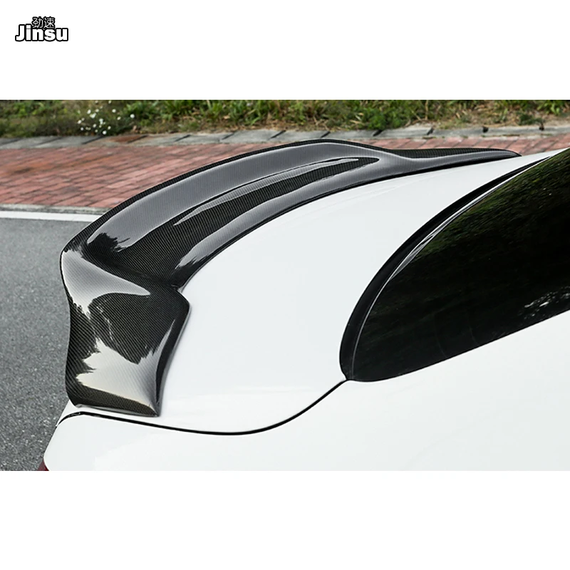Стиль Renntech настоящий спойлер заднего багажника из углеродного волокна для benz c