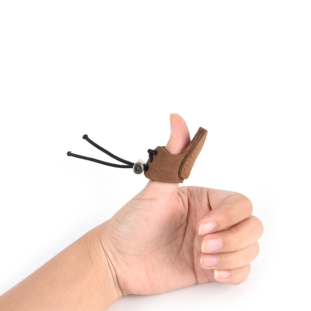 

1PCS 2 Colors Traditional Archery Bow Finger Guard Protector For Shooters Hunting Shooting Pad Glove Tab Pull Arrow