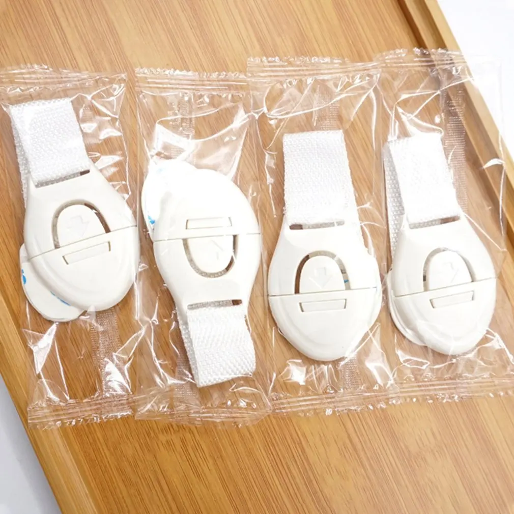 

5pcs Flexible And Adjustable Children Safety Protection Drawer Pair Unlock Strap And Lock System Security Lock