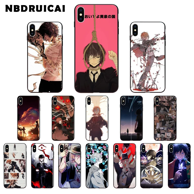 NBDRUICAI чехол для телефона с японским аниме bungou бродячие собаки дазай Осаму iPhone 11
