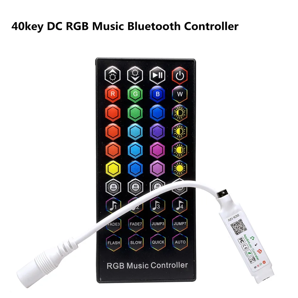 Миниатюрный RGB Bluetooth-контроллер 5 В 12 постоянного тока музыкальный BT