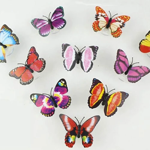 1pc 7 Color Changing Beautiful Creative Cute Butterfly LED Night Light Home Room Desk Wall Decor | Освещение