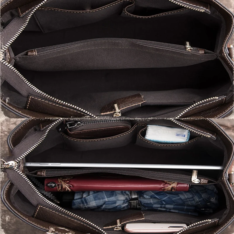 

New Cowhide Leather Tote Women Bag Flower Style Handbags Vintage Ladies Cross Body Bag Simple Commuter Female's Shoulder Bags