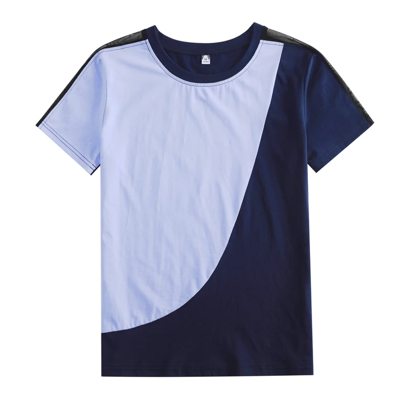 

spring summer Women o-neck oversize printed t-shirt baisc casual t-shirt casual big t-shirt top short sleeve