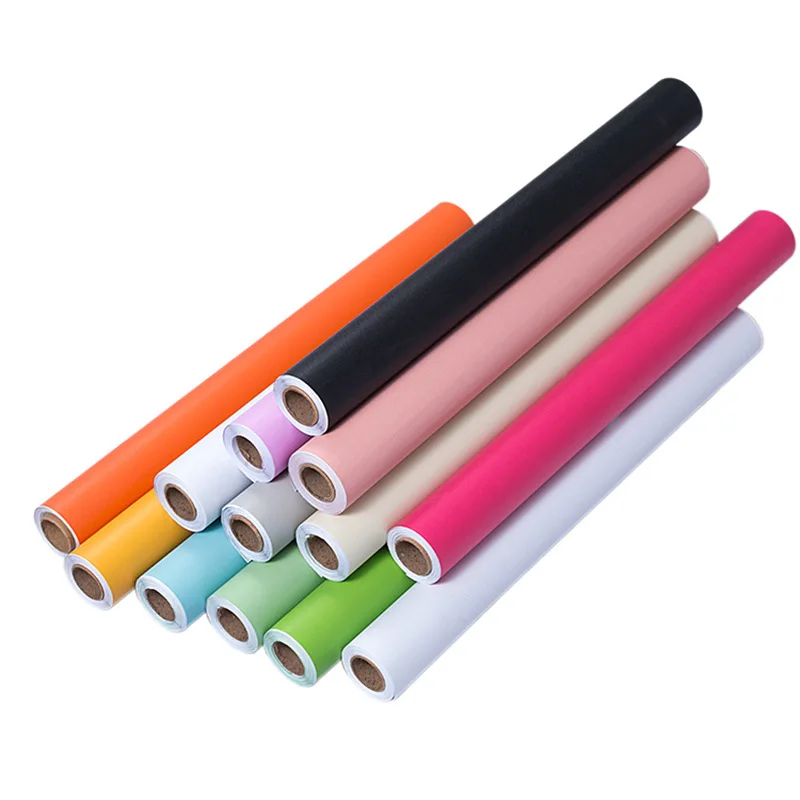 

1M/5M/10M Roll Glossy Waterproof PVC Cabinet Wallpaper Self Adhesive Contact Paper Cabinet For Door Furniture Bedroom Stickers