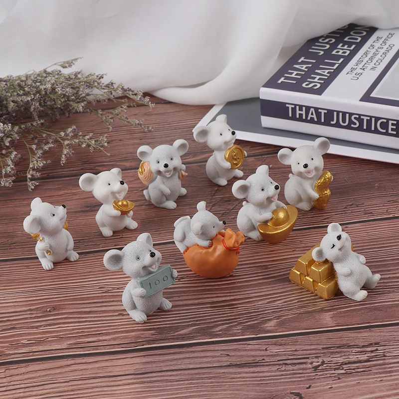 1 шт. мультфильм Lucky деньги Фортуна украшение &quotмышь&quot богатый мыши небольшая