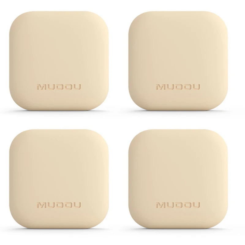 Coj&iacute;n anticolisi&oacute;n para manija de puerta, almohadilla anticolisi&oacute;n para puerta, pared, refrigerador, protecci&oacute;n de silicona, 4 unids/set por juego-2